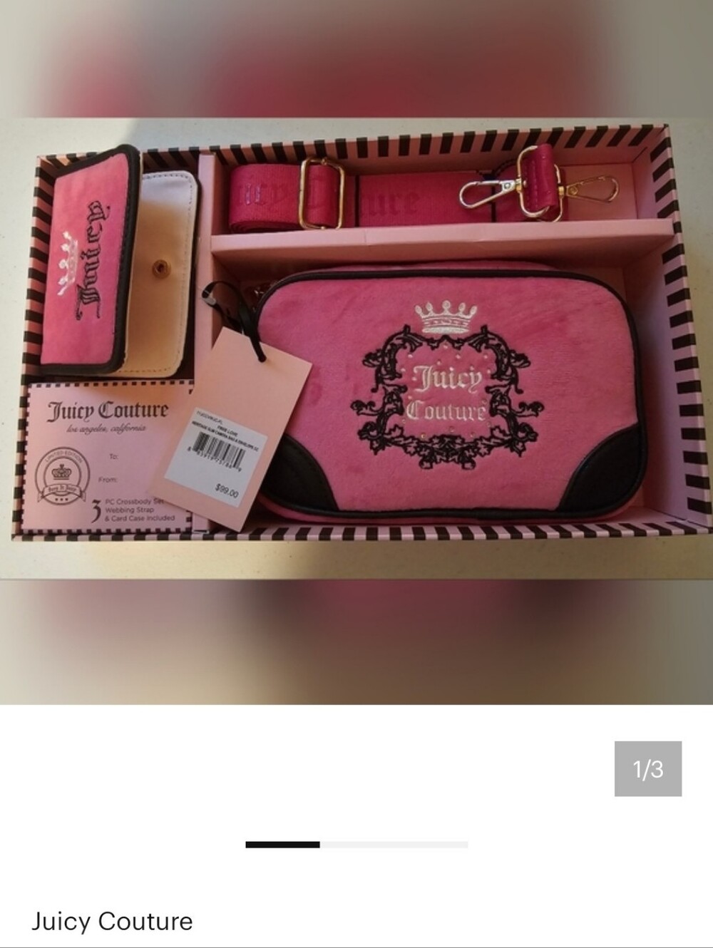 Juicy Couture Velvet 3 Piece Set - Picture 3 of 3